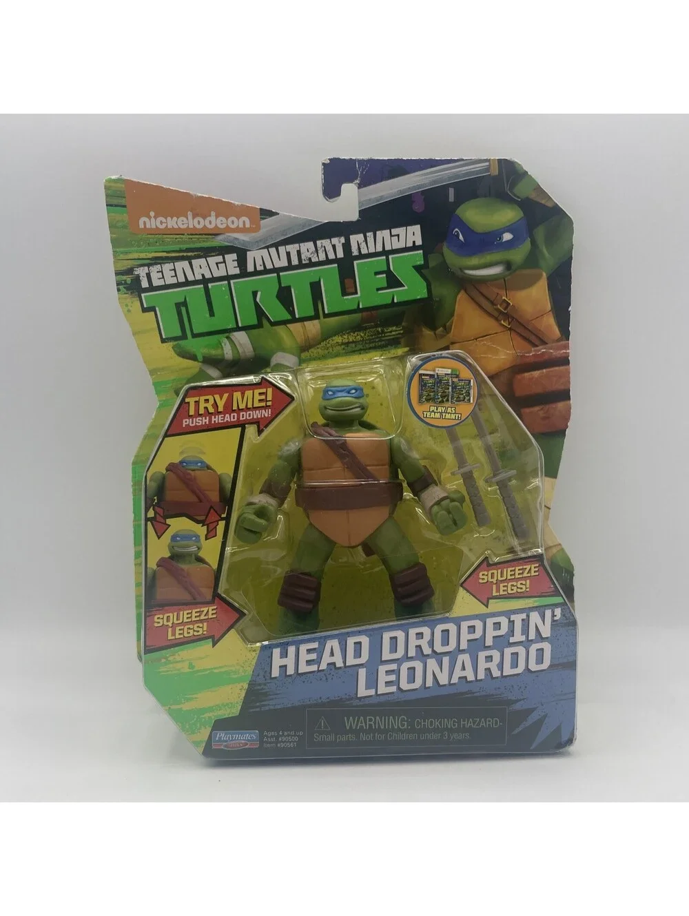 Teenage Mutant Ninja Turtles Head Droppin Leonardo Figure 2015 TMNT NICE